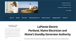 Desktop Screenshot of laplanteelectric.com