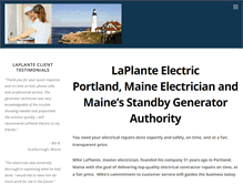 Tablet Screenshot of laplanteelectric.com